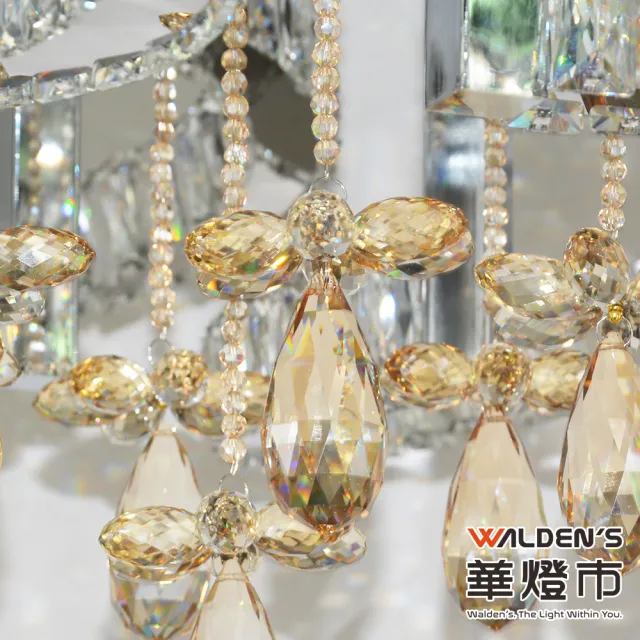 【華燈市】全智能普羅旺斯LED 150w水晶遙控調光色吸頂燈(附遙控器/全電壓)