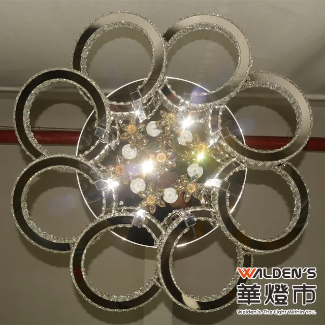 【華燈市】全智能普羅旺斯LED 150w水晶遙控調光色吸頂燈(附遙控器/全電壓)