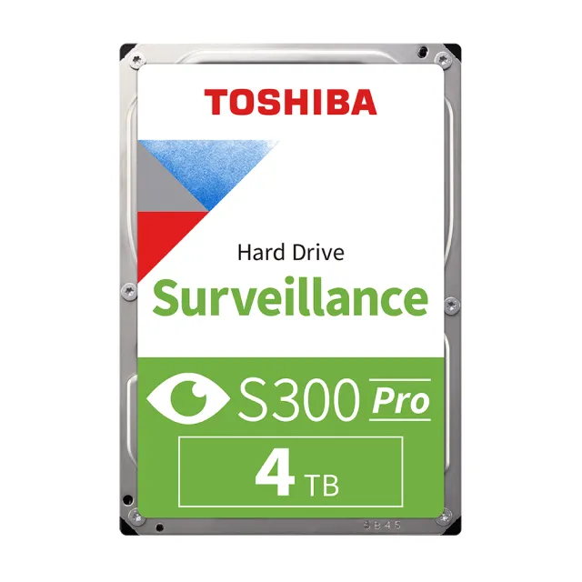 【TOSHIBA 東芝】S300 Pro 4TB 3.5吋 7200RPM 512MB 監控型硬碟(HDWTA40UZSVA)