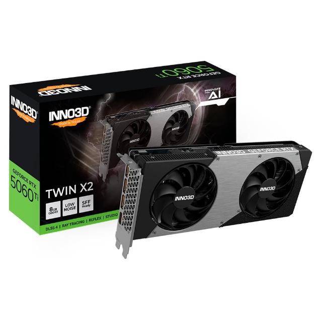 【Inno3D 映眾】GeForce RTX 5060TI 8GB GDDR7 TWIN X2 顯示卡 (N506T2-08D7-193075N)