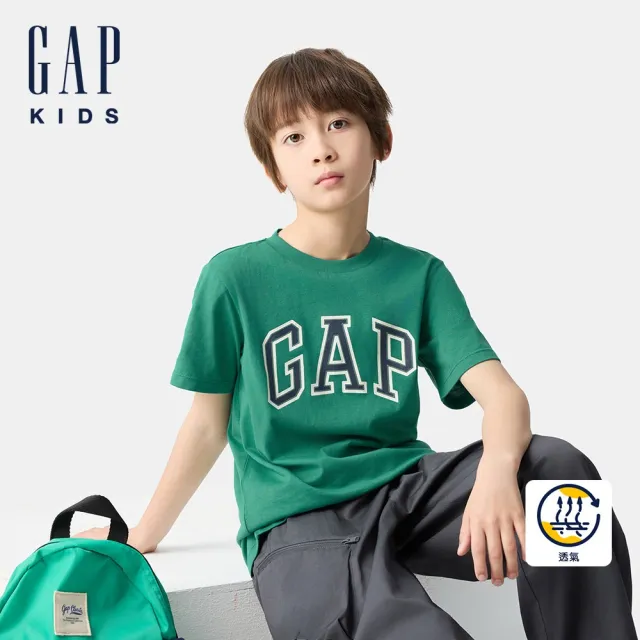 【GAP】兒童裝 Logo純棉刺繡印花圓領短袖T恤-多款任選(759433&759431&687260&736152)