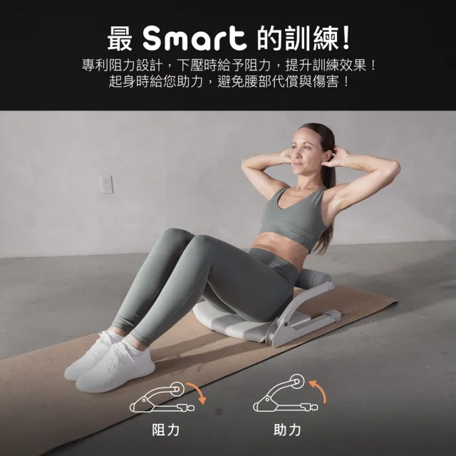 【Wonder Core】Smart 全能輕巧健身機(多色可選/健腹機/仰臥起坐器/重訓)