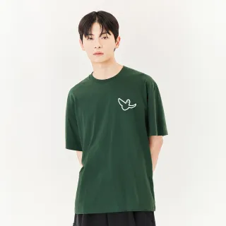【Mark Gonzales官方旗艦】男女同款 大天使T恤-深綠色