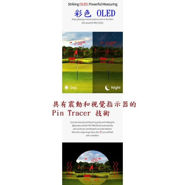 【Caiyi 凱溢】Voice caddie L6 Golf 高爾夫雷射測距儀(高爾夫測距儀 高爾夫訓練)