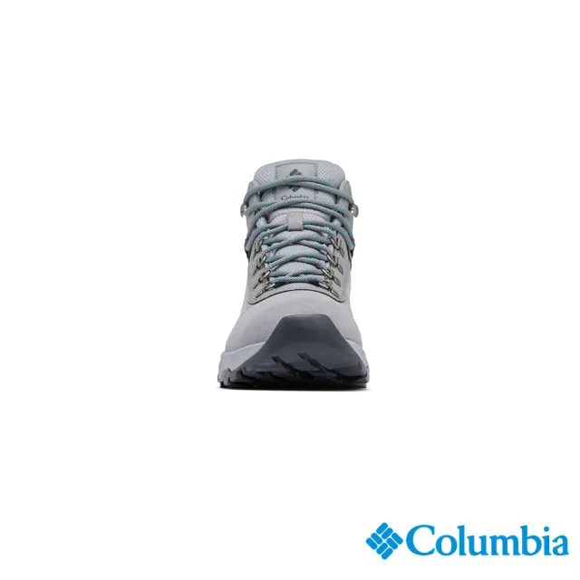 【Columbia 哥倫比亞】女款-防水高筒健行鞋-寬楦-灰色(UYK71830GY/JS)