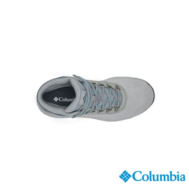 【Columbia 哥倫比亞】女款-防水高筒健行鞋-寬楦-灰色(UYK71830GY/JS)