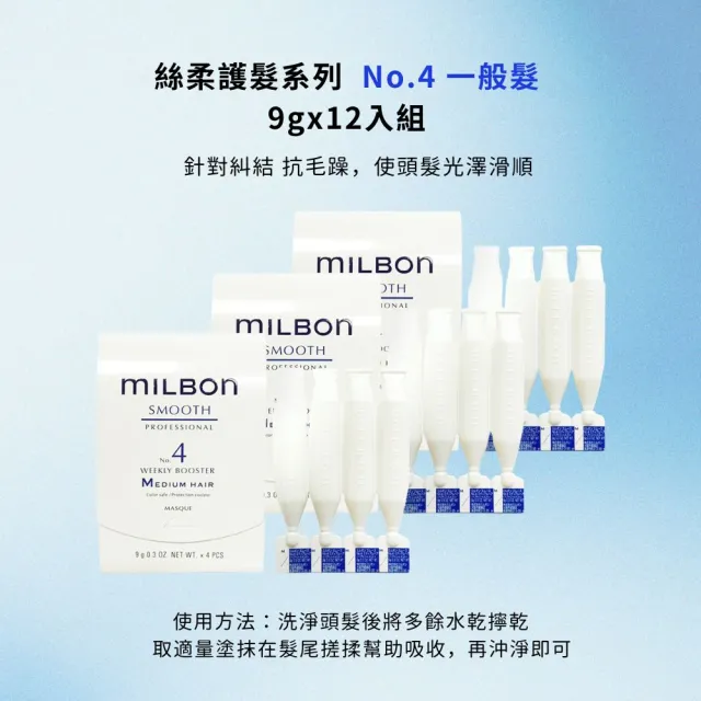 【哥德式】絲柔護髮系列NO.4 9gx12入組(細軟髮/一般髮/粗硬髮 三款任選.護髮.髮膜)