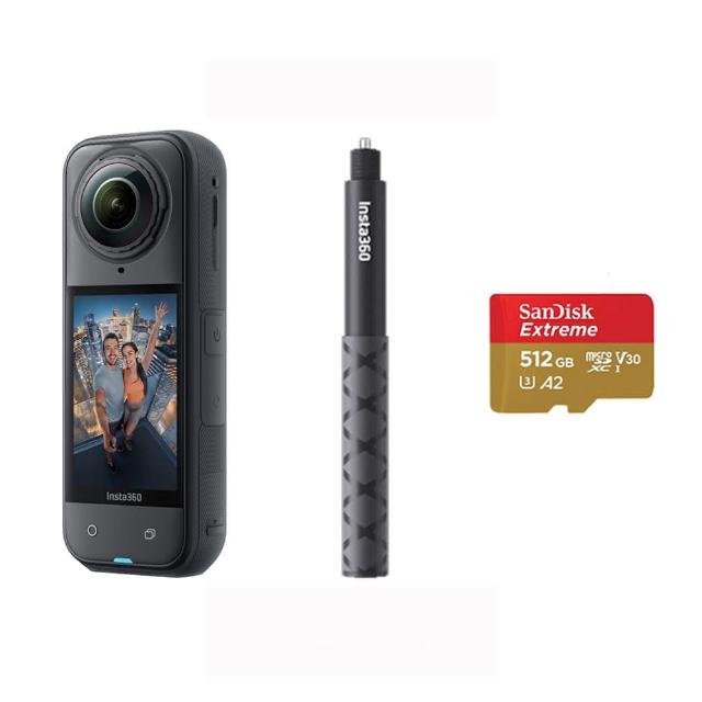 【Insta360】X5 8K全景運動相機 標準版 人氣套裝組(原廠公司貨)