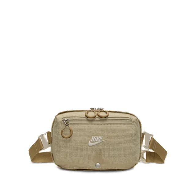 【NIKE 耐吉】側背包 男 女 NIKE HAYWARD PATROL CROSSBODY 斜背包 小包 卡其色(HJ8229253)