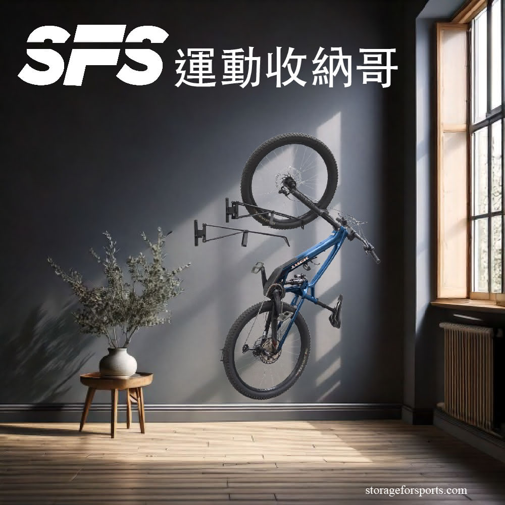 【運動收納哥】SwivelStow 免抬式山地電動自行車架(1入組)