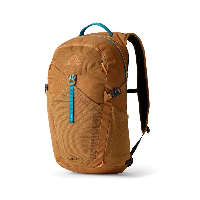 【Gregory】後背包 20L NANO 棕 藍 多夾層 雙肩包 登山包 運動包 背包 包包(153058A546)