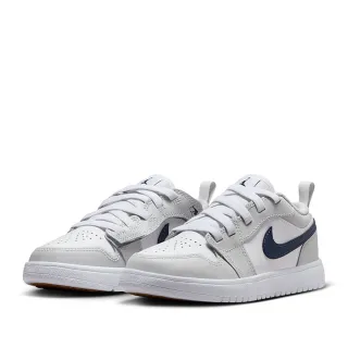 【NIKE 耐吉】運動鞋 童鞋 中童 兒童 喬丹 魔鬼氈 JORDAN 1 LOW ALT PS 灰白 DR9748-146