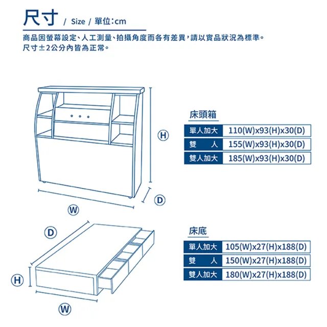【A FACTORY 傢俱工場】派蒙 簡約收納房間5件組-單大3.5尺(床頭箱+床墊+三抽收納+邊櫃+4x7衣櫃)