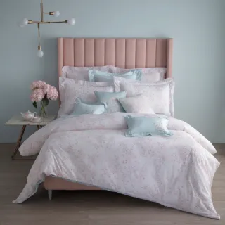 【WEDGWOOD】100%天絲印花兩用被床包枕套四件組 加大(櫻花之舞｜60支300織)