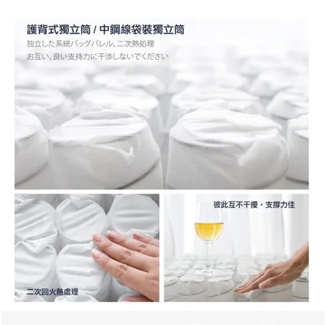 【藤原傢俬】飯店專用款日式獨立筒床墊(5尺雙人)