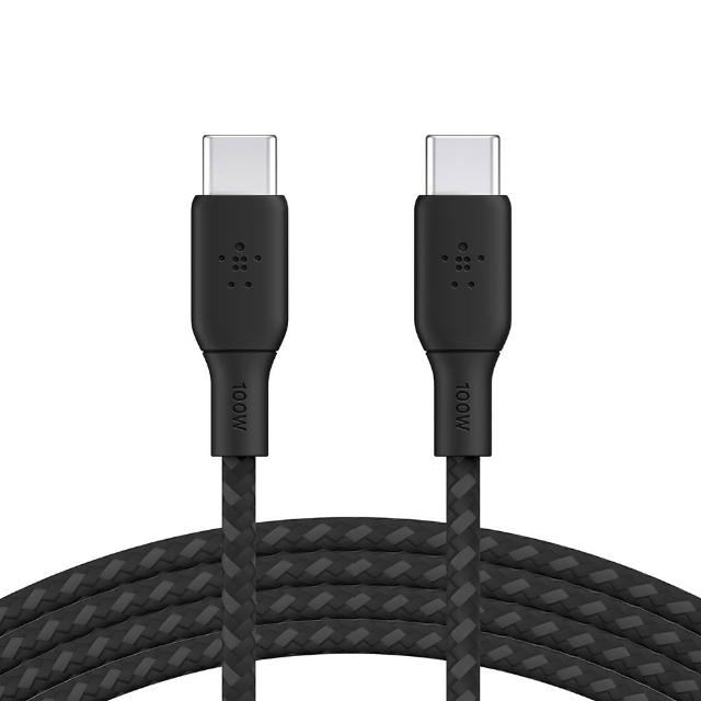 【BELKIN】Belkin Braided USB-C 2.0 100W 傳輸線2M(CAB014bt2M)
