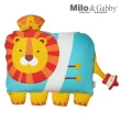 【Milo&Gabby】動物好朋友-超細纖維可水洗兒童枕頭防蹣大枕心+莫代爾大枕套組(多款可選-2歲以上)
