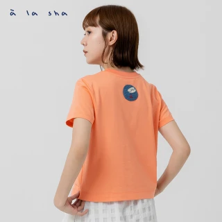 【a la sha】簡約大口袋棉T