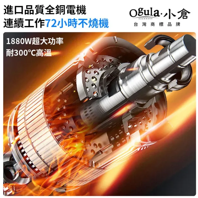 【Ogula 小倉】電動籬笆剪 籬笆剪枝機 無刷綠籬機（認證五節一電）手套+護目鏡(修枝剪/圍籬剪)