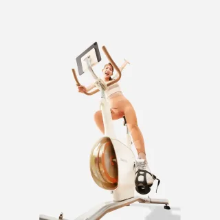 【BGYM 比勁】UQQ美型雙飛輪單車(運動訓練APP/美型時尚/健身腳踏車/室內腳踏車/飛輪車/專業技師到府安裝)