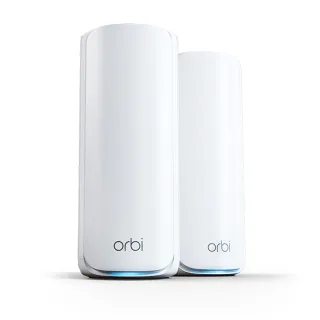 【NETGEAR】2入 ★ WiFi 7 三頻 BE11000 Mesh 1.5GHz四核 + 2GB RAM 路由器/分享器(Orbi RBE772)