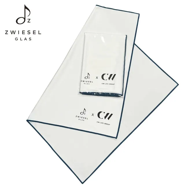 【ZWIESEL GLAS】Zwiesel Glas 聯名CW 酒杯擦拭布50x65cm(酒杯擦拭布/超細纖維布)