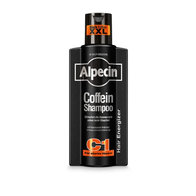 【Alpecin】Black C1咖啡因洗髮露黑色經典款375ml