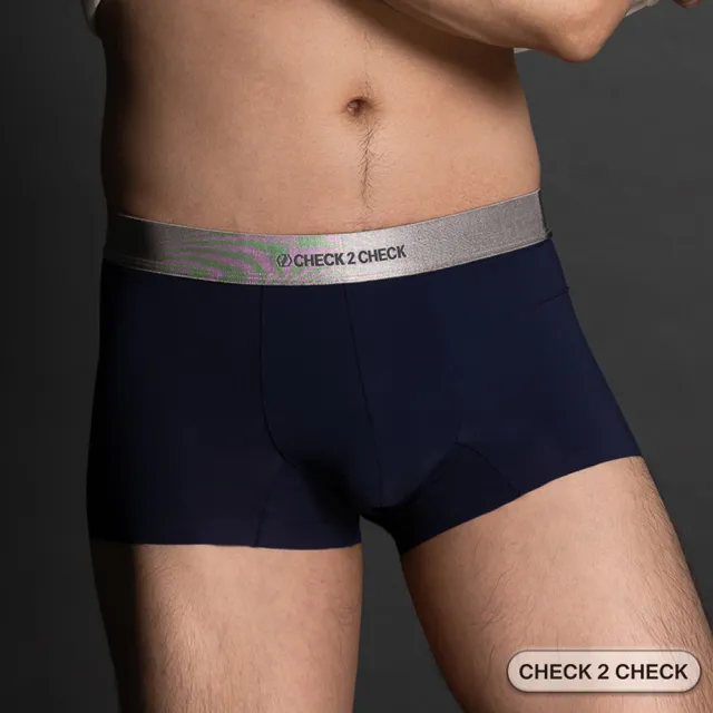 【CHECK2CHECK】冰磁抗菌零感貼身四角褲