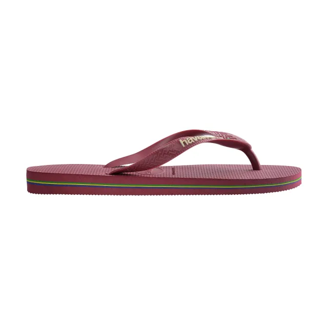 【havaianas 哈瓦仕】拖鞋 男鞋 女鞋 夾腳拖 巴西國旗 Brasil Logo 酒紅色 4110850-9339U(哈瓦士)