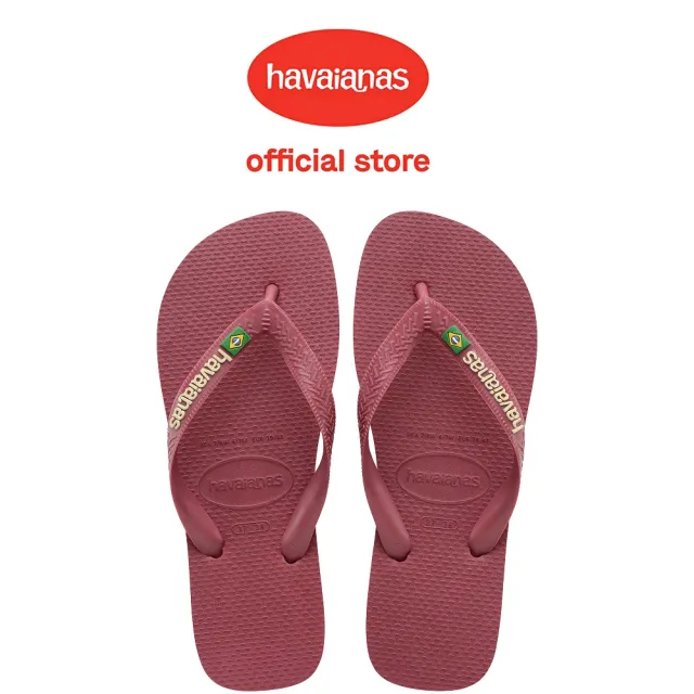 【havaianas 哈瓦仕】拖鞋 男鞋 女鞋 夾腳拖 巴西國旗 Brasil Logo 酒紅色 4110850-9339U(哈瓦士)