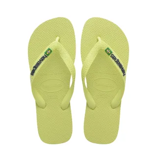 【havaianas 哈瓦仕】拖鞋 男鞋 女鞋 夾腳拖 巴西國旗 Brasil Logo 綠黃 4110850-9307U(哈瓦士)