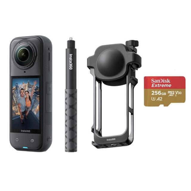 【Insta360】X5 8K全景運動相機 標準版 多功能保護邊框+自拍棒套組(原廠公司貨)