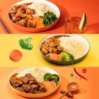 【老協珍】TOMMI湯米 呷飽飽燴飯任選口味(私房花雕雞、冰糖豬腳、 經典牛雙寶 料理包 即食品 微波食品)