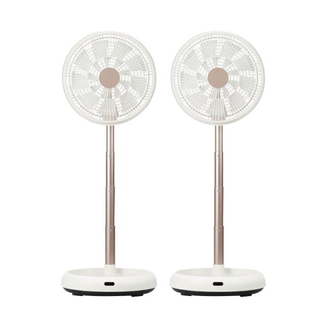 【NICONICO】12吋美型DC摺疊遙控循環扇/2入組(NI-DC2403)