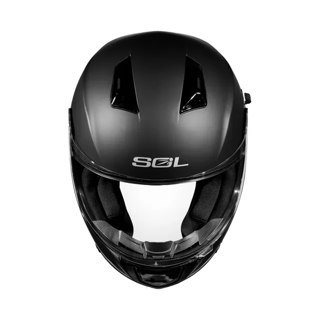 【SOL】SF-7 素色 素消光黑 全罩式安全帽(內襯│鏡片│內藏墨鏡│加強型眼鏡溝│內建EPS藍芽耳機槽)