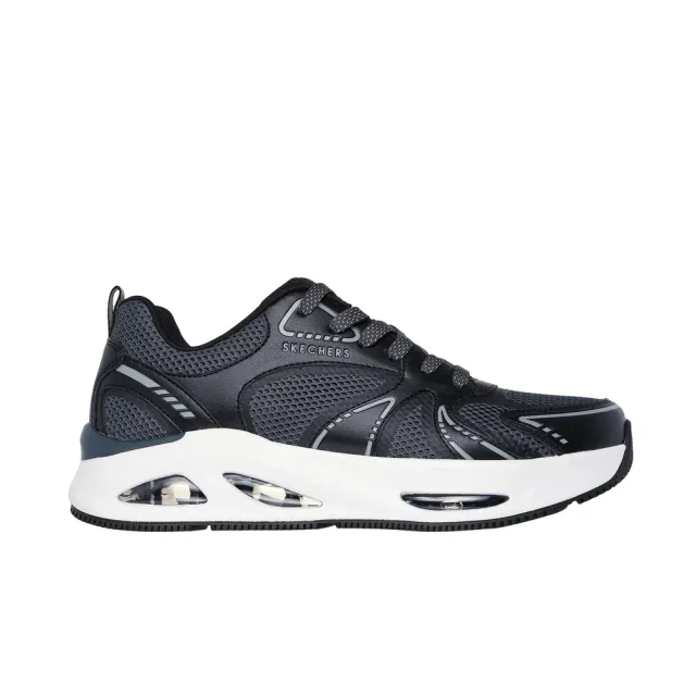 【SKECHERS】Uno Ego 男 運動休閒鞋 增高 舒適 穿搭 黑 白(183302BLK)