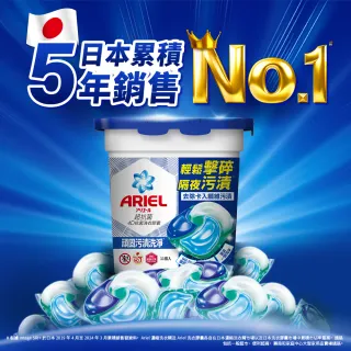 【ARIEL】極淨進化 4D抗菌洗衣膠囊/洗衣球 60顆袋裝X2 日本進口 10倍潔淨 超強抗臭(抗菌去漬/室內晾衣)