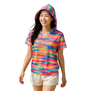 【St.Bonalt 聖伯納】涼感連帽速乾T恤｜女款 8065(吸濕排汗 速乾透氣 涼感 速乾衣 涼感衣 排汗衣)