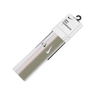 【NIKE 耐吉】頭帶 Flex Headbands 白 粉紅 綠 矽膠止滑 防滑 運動頭帶 寬版 3入裝(N101193367-1OS)