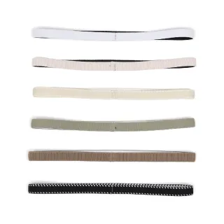 【NIKE 耐吉】頭帶 Flex Headbands 白 粉紅 咖啡 黑 止滑 防滑 運動 6入裝(N101192711-1OS)