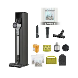 【LG 樂金】CordZero A9T系列UVC紫外線殺菌自動集塵無線吸塵器A9T-LITE(momo獨家)