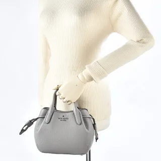 【KATE SPADE】Dumpling經典金屬LOGO皮革迷你兩用水餃包(3色)