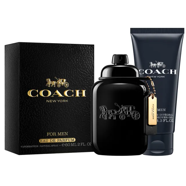 【COACH】時尚曜黑男性淡香精60ml(贈隨機沐浴精100ml.專櫃公司貨)