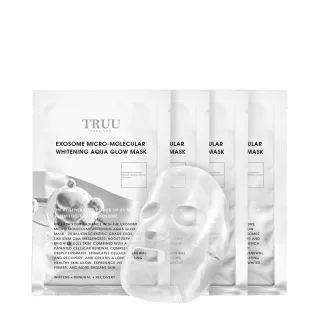 【TRUU 童】外泌體微分子美白水光面膜4入組(高效美白 水光保濕 緊緻修復)