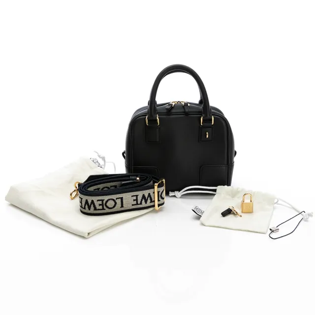 【LOEWE 羅威】Amazona 16 Square肩背/手提包(黑)