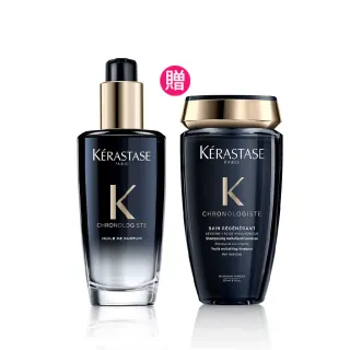 【KERASTASE 巴黎卡詩】黑鑽極萃逆時玫瑰香氛露100ml(卡詩髮油)
