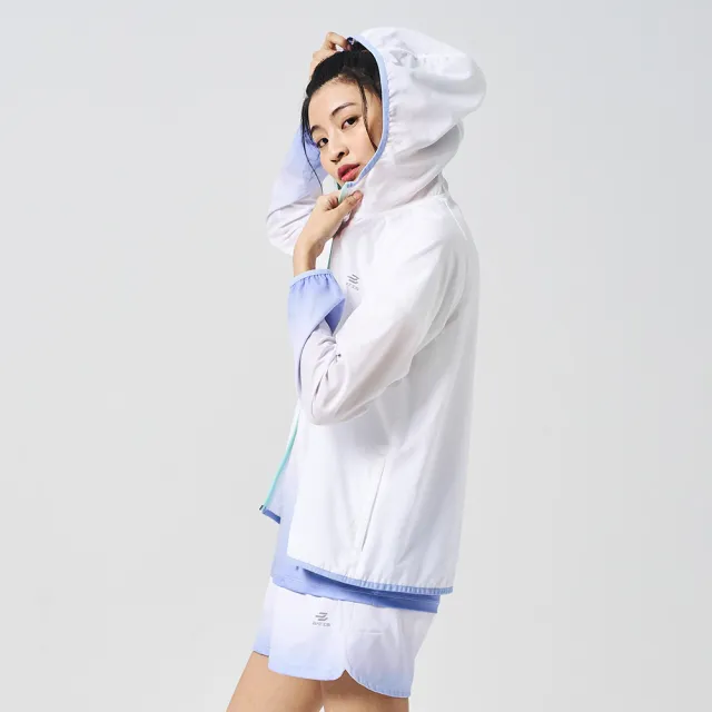 【BATIS 巴帝斯】女印花防曬外套 - 白色 - 25SS