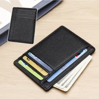 【出國必備】高貴格調RFID真皮大容量卡包(男女 中性 商務 迷你 錢包 票卡夾 證件夾 防盜刷 卡套)