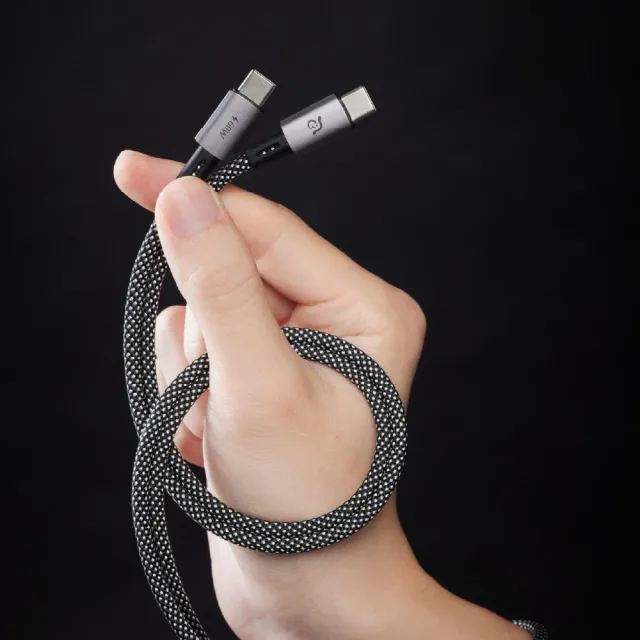 【ADAM 亞果元素】MS100 USB-C 對USB-C 60W 磁吸充電線(100CM)