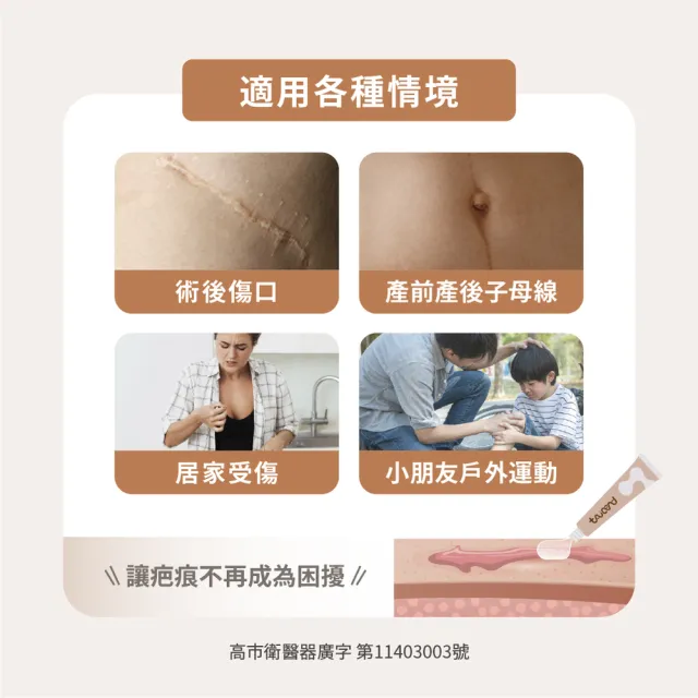 【TAICEND 泰陞】疤痕凝膠 10g(市售唯一使用於子母線)